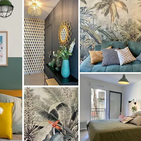 Jungle Montpeul: Urban Oasis With Fiber Wi-fi And Loggia Apartment *