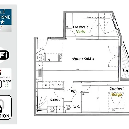 Jungle Montpeul: Urban Oasis With Fiber Wi-fi And Loggia Apartment