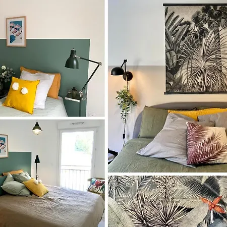 Jungle Montpeul: Urban Oasis With Fiber Wi-fi And Loggia Montpellier